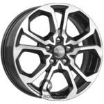 K&K КС892 6.5x17 5*114.3 ET50 DIA66.1 Алмаз черный Литой