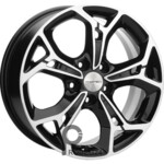 Khomen KHW 1702 7x17 5*112 ET40 DIA57.1 Black-FP Литой