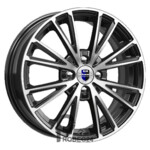 K&K Меандр 6x15 4*100 ET46 DIA54.1 Алмаз черный SK Литой