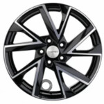 Khomen KHW 1714 7x17 5*114.3 ET45 DIA60.1 Black-FP Литой