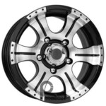 K&K Байконур 7x15 6*139.7 ET-5 DIA108.6 Алмаз черный Литой