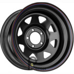 Off Road Wheels Isuzu/Toyota/Nissan 10x16 6*139.7 ET-44 DIA110.1 Black Штампованный