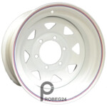 Off Road Wheels Nissan/Toyota 8x16 6*139.7 ET-25 DIA110.1 White Штампованный