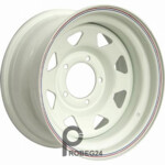 Off Road Wheels УАЗ 7x15 5*139.7 ET15 DIA110.1 White Штампованный