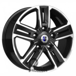 K&K Backfire 8x18 5*127 ET56.4 DIA71.6 Алмаз черный Литой