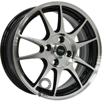 Megami MGM-5 6x14 4*100 ET39 DIA56.6 BKF Литой