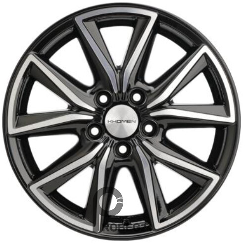 Khomen KHW 1706 7x17 5*114.3 ET50 DIA67.1 Black-FP Литой