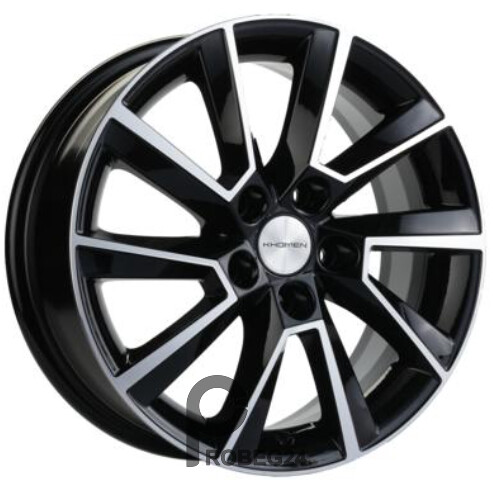 Khomen KHW 1507 6x15 5*100 ET40 DIA57.1 Black-FP Литой