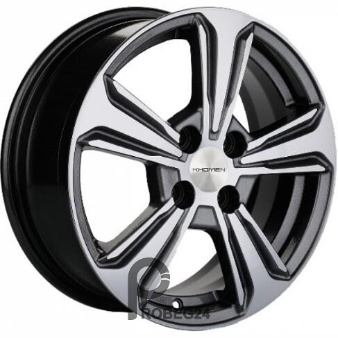 Khomen KHW 1502 6x15 4*100 ET46 DIA54.1 G-Silver-FP Литой