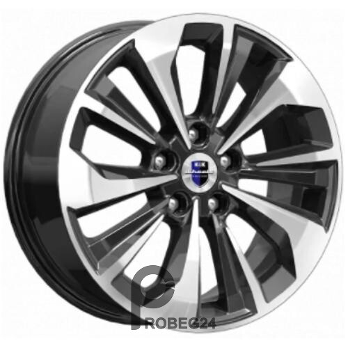 K&K Авиор 7x17 5*114.3 ET50 DIA66.1 Алмаз черный Литой