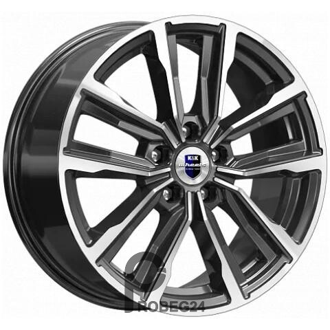 K&K Лацио 7.5x17 5*114.3 ET40 DIA67.1 Алмаз черный Литой