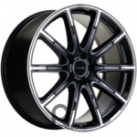 Khomen KHW 2102 9.5x21 5*112 ET45 DIA66.6 Black-FP Литой