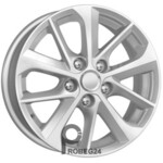 Khomen KHW 1611 6.5x16 5*114.3 ET45 DIA60.1 Silver-FP Литой