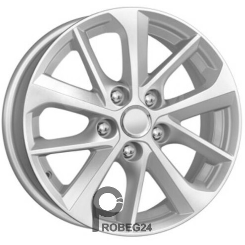 Khomen KHW 1611 6.5x16 5*114.3 ET45 DIA60.1 Silver-FP Литой