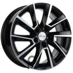 Khomen KHW 1507 6.5x17 4*100 ET44 DIA54.1 Black-FP Литой