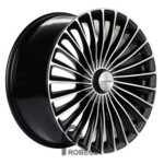 Khomen KHW 2008 8.5x20 5*112 ET43 DIA66.6 Black-FP Литой