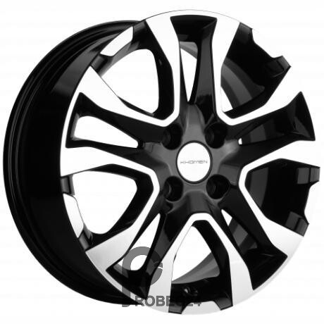Khomen KHW 1503 6x15 4*98 ET36 DIA58.6 Black-FP Литой