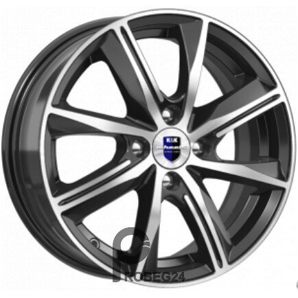 K&K Арнар 7x17 5*105 ET35 DIA56.6 Алмаз черный Литой