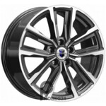 K&K Лацио 7.5x17 5*110 ET38 DIA67.1 Алмаз черный Литой