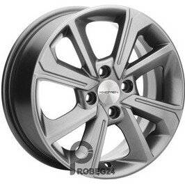 Khomen KHW 1501 6x15 4*100 ET37 DIA60.1 Gray Литой