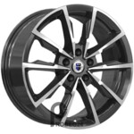 K&K Меренге 7.5x17 5*112 ET45 DIA66.6 Алмаз черный Литой