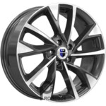 K&K Роквуд 7x17 5*112 ET50 DIA66.6 Алмаз черный Литой