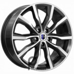 K&K Портер 7.5x18 5*115 ET40 DIA70.1 Алмаз черный Литой