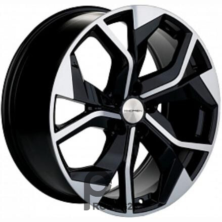 Khomen KHW 2006 8.5x20 5*112 ET20 DIA66.6 Black-FP Литой