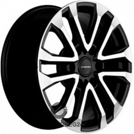Khomen KHW 1805 7.5x18 6*139.7 ET20 DIA106.1 Black-FP Литой