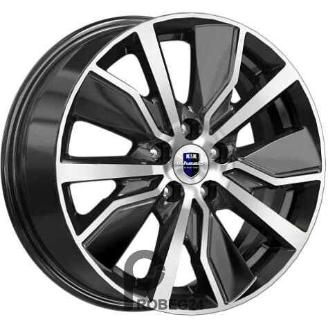 K&K Гамбит 6.5x16 5*112 ET50 DIA57.1 Алмаз черный Литой