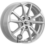 K&K КС1005 6x15 5*100 ET38 DIA57.1 Сильвер Литой