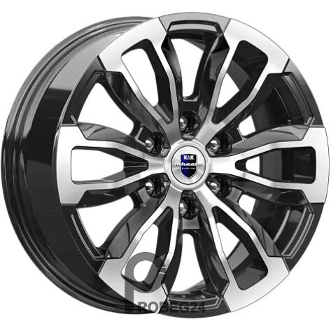 K&K Меконг 7.5x18 6*139.7 ET30 DIA106.1 Алмаз черный Литой