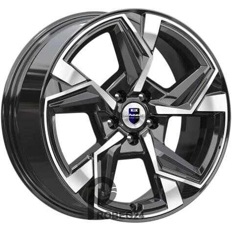 K&K Кайан 7.5x18 5*115 ET43 DIA70.1 Алмаз черный Литой