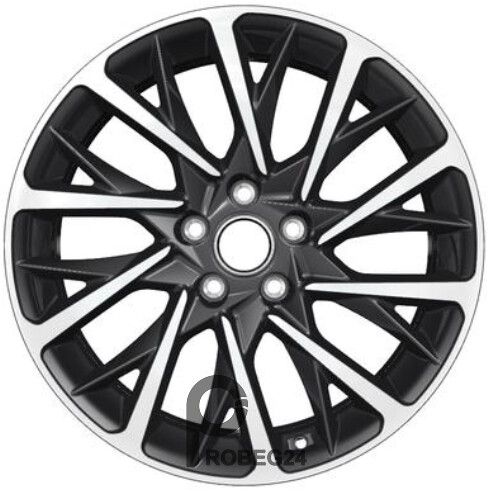 Khomen KHW 1804 7.5x18 5*108 ET47 DIA60.1 Black-FP Литой