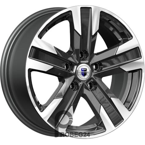 K&K Висмут 7x16 5*110 ET45 DIA67.1 Алмаз черный Литой