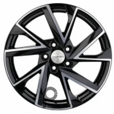 Khomen KHW 1714 7x17 5*108 ET40 DIA54.1 Black-FP Литой