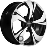 Khomen KHW 1724 7x17 5*108 ET40 DIA54.1 Black-FP Литой