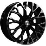 Khomen KHW 1718 7x17 5*110 ET45 DIA67.1 Black-FP Литой