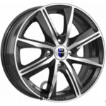 K&K Арнар 7x17 5*100 ET48 DIA56.1 Алмаз черный Литой