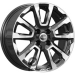 K&K КС1026 6.5x16 4*100 ET41 DIA60.1 Алмаз черный Литой