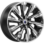 K&K Галего 7.5x19 5*108 ET33 DIA67.1 Алмаз черный Литой