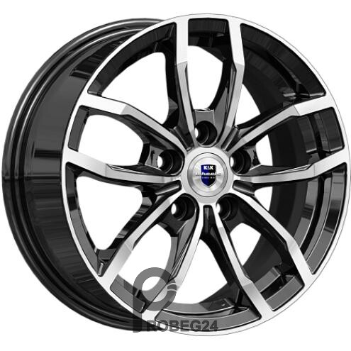 K&K Фрост 6.5x15 5*100 ET45 DIA67.1 Алмаз черный Литой