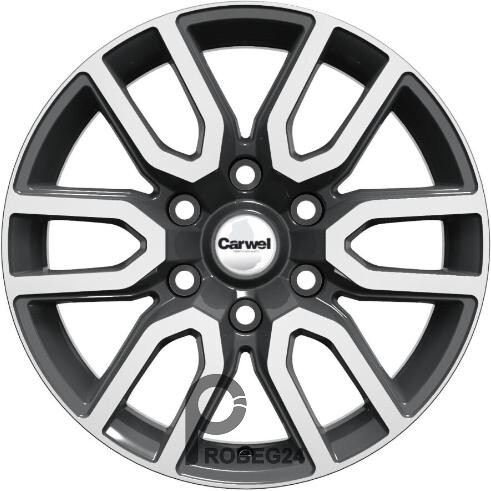Carwel Барал 7.5x17 6*139.7 ET25 DIA106.1 AGR Литой