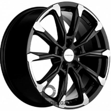 Khomen KHW 1808 7.5x18 5*114.3 ET53 DIA54.1 Black-FP Литой