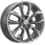 K&K КР001 7x18 5*112 ET43 DIA57.1 Алмаз графит Литой