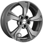 Khomen KHW 1724 7x17 5*108 ET40 DIA54.1 Gray Литой