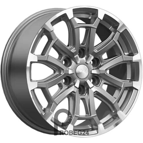 Скад Авилис 8x18 6*139.7 ET45 DIA95.1 Алмаз графит Литой