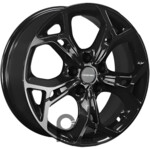 Khomen KHW 1702 7x17 5*110 ET46 DIA63.3 Black Литой