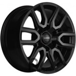 Khomen KHW 1723 8x17 6*139.7 ET25 DIA106.1 Black Литой
