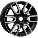 Khomen KHW 1723 8x17 6*139.7 ET50 DIA92.5 Black-FP Литой